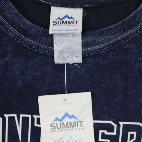 SUMMIT BELLA MINERAL WASH BOYFRIEND LONG SLEEVE TEE PANTHERS SIZE M NWT - Picture 5 of 7